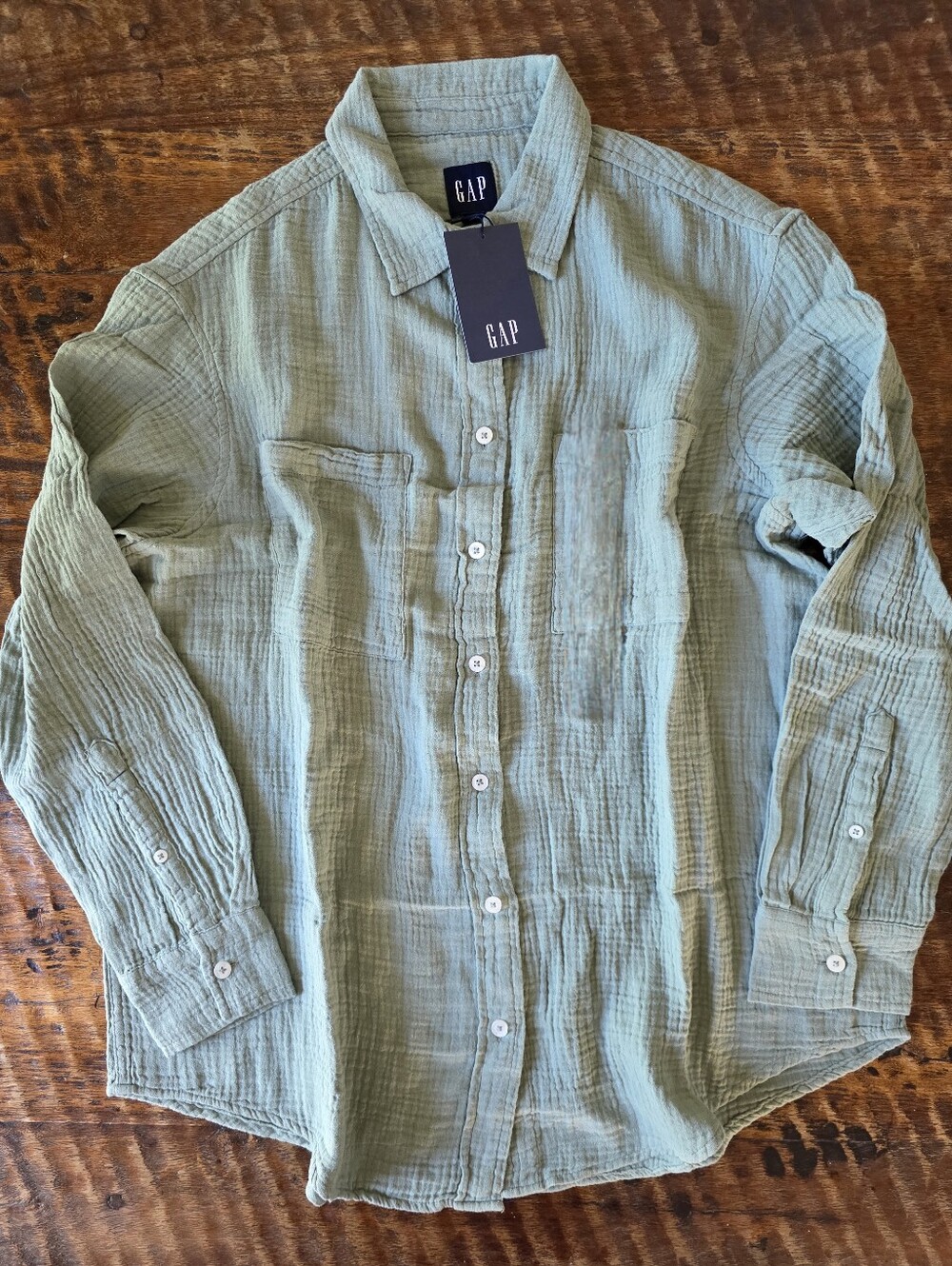 GAP Womens Button Up Longsleeve Shirt